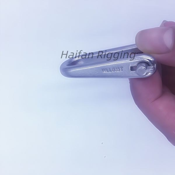 Stainless Steel Long D Shackle with Key Pin 