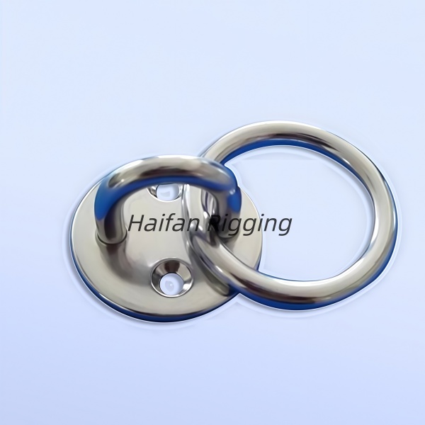 Stainless Steel Round Eye Plate with Ring