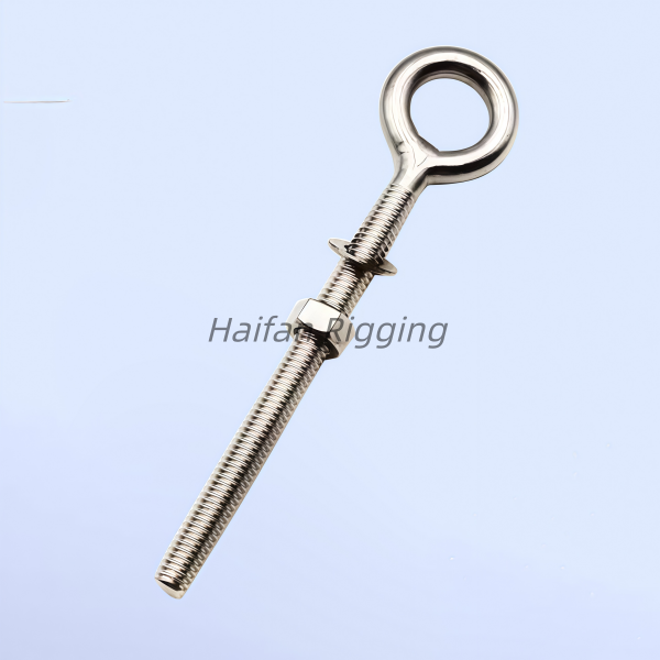Eye Bolt Long Shank, with Washer & Nut, Welded