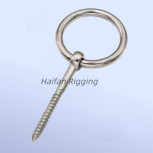 Wooden Thread Lag Eye Screw with Ring