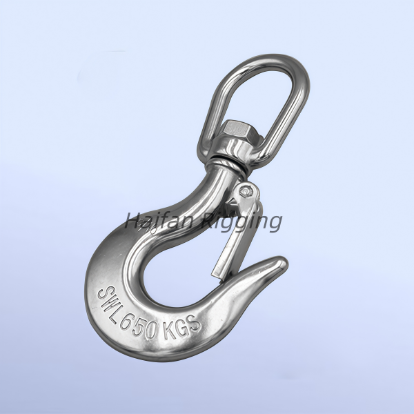 Heavy Duty Swivel Eye Hook with Latch