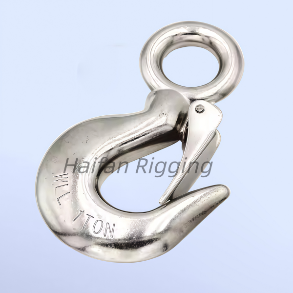 US Type S320 Crane Lifting Cargo Eye Hook with Latch