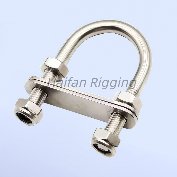U Bolt with Double Washers and Nylock Nuts