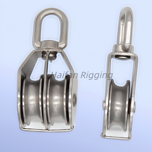 Double Sheave Pulley with Swivel Eye