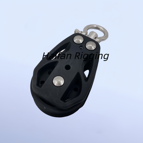 Single Swivel Sailing Block with Bow Shackle
