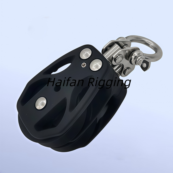 Double Swivel Sailing Block with Bow Shackle