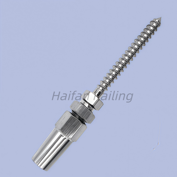 Cable Railing Hardware Swageless Lag Screw Terminal