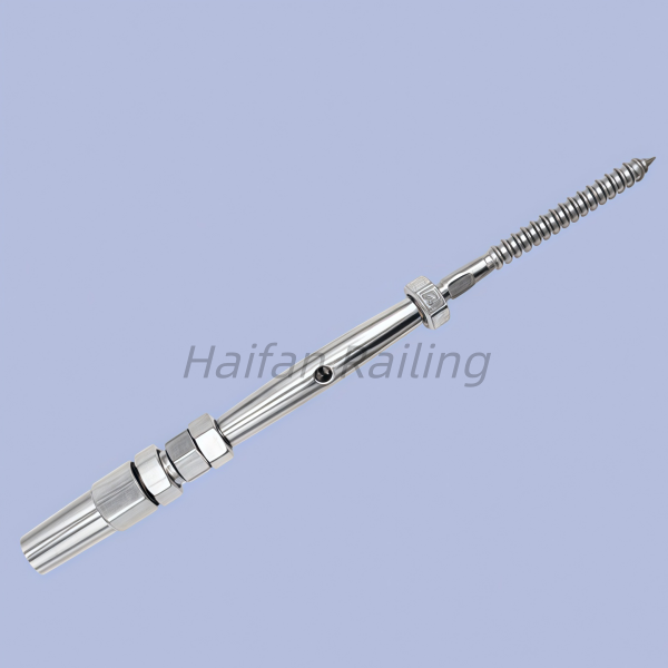 Swageless Turnbuckle with Lag Screw For Cable Railing