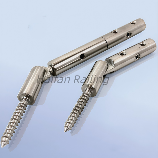 Cable Railing Hardware Swageless Turnbuckle Tensioner Toggle Set with Lag Screw
