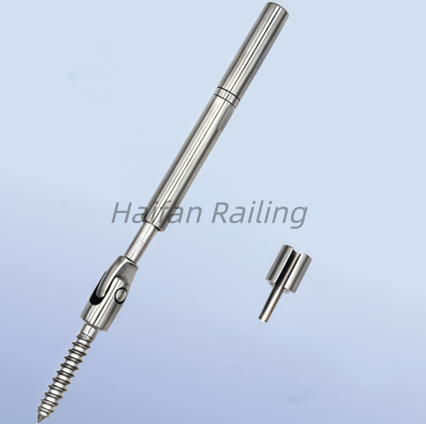 Cable Railing Hardware Swageless Lag Screw Turnbuckle Push Lock Fittings