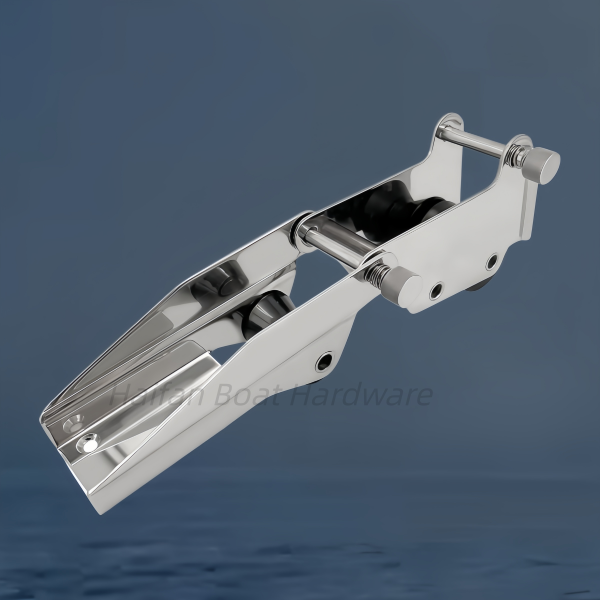 Hinged Pivoting Double Bow Anchor Bracket with Hinged Quick Release Pin