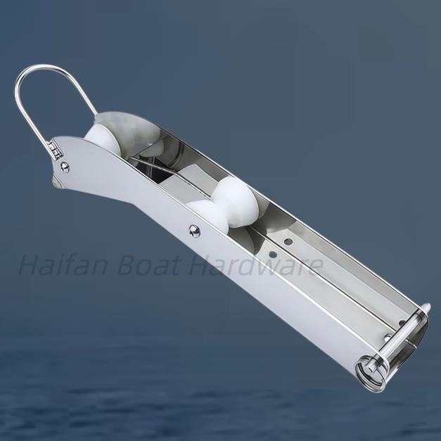 Extended Plate Boat Bow Anchor Roller