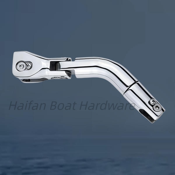 Articulated Three-Section Self-Righting Anchor Chain Swivel Connector