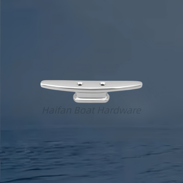 Anodized Aluminium Low-Silhouette Closed-Base Boat Cleat