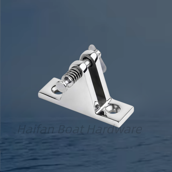 Deck Hinge with an integrated Quick-Release Spring Pin