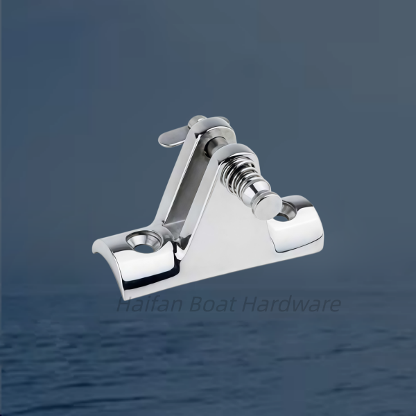 Concave Base Deck Hinge with Removable Spring Pin