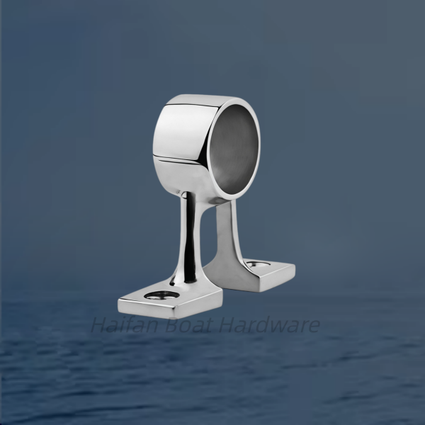 90-Degree Split-Base Center Stanchion Bracket Handrail Fitting