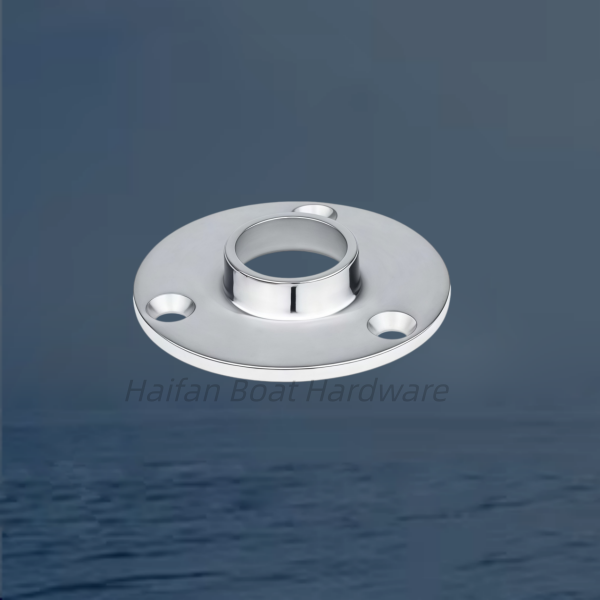Marine Weldable Round Rail Base 90°