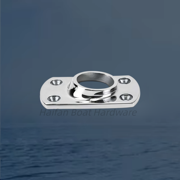 Marine Weldable Rectangular Rail Base 60°