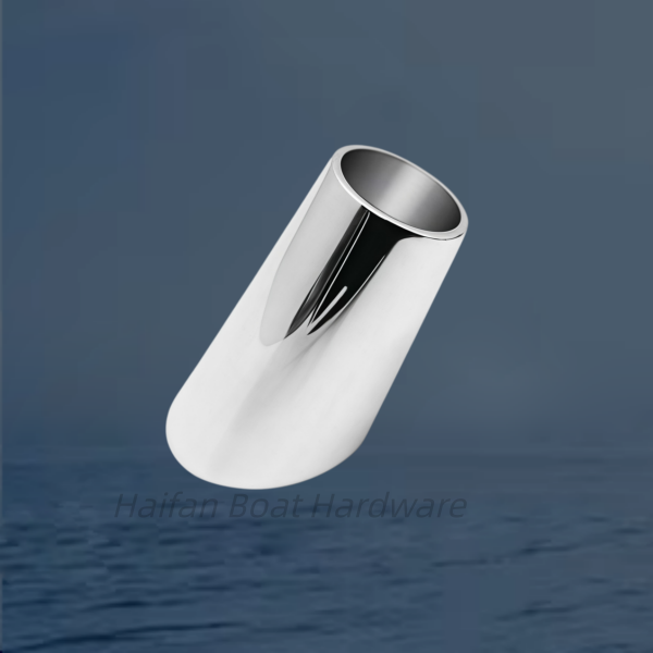 Marine Grade Stainless Steel 60° Angled Cylindrical Flagpole Holder