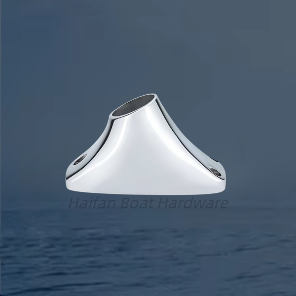 Marine Grade Stainless Steel 60° Rectangular Flagpole Base 