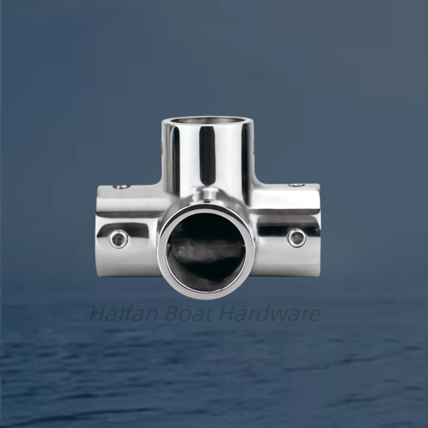 Marine 4 Way Elbow Pipe Fitting Connector
