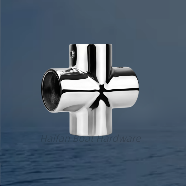 Marine 4 Way Cross Elbow Pipe Fitting Connector