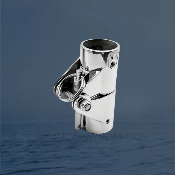Folding Swivel Connector Boat Rail Tube Bimini Pipe Swivel Joint Fitting