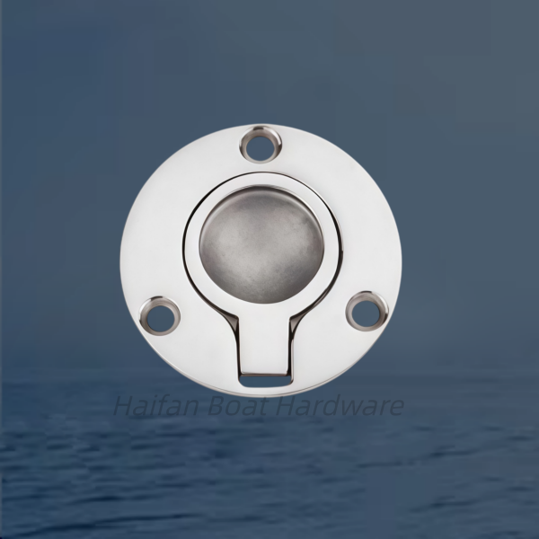 Round Marine Flush Ring Pull Handle