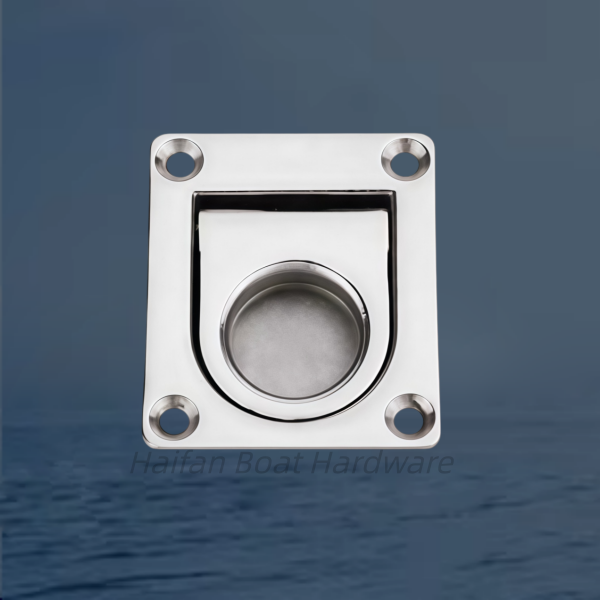 Square Marine Flush Pull Hatch Handle