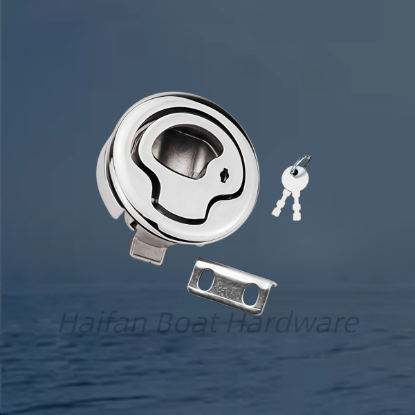 Boat Hatch Latch Turning Lock Lift Handle with Bowl