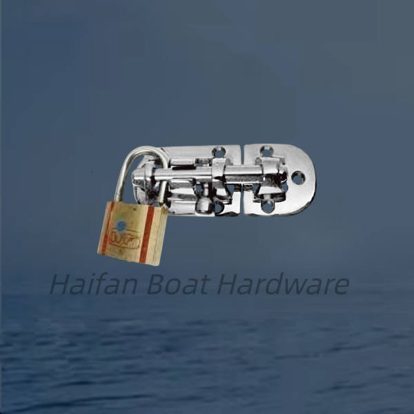 Marine Lockable Barrel Bolt Latch with a Integrated Padlock Hole