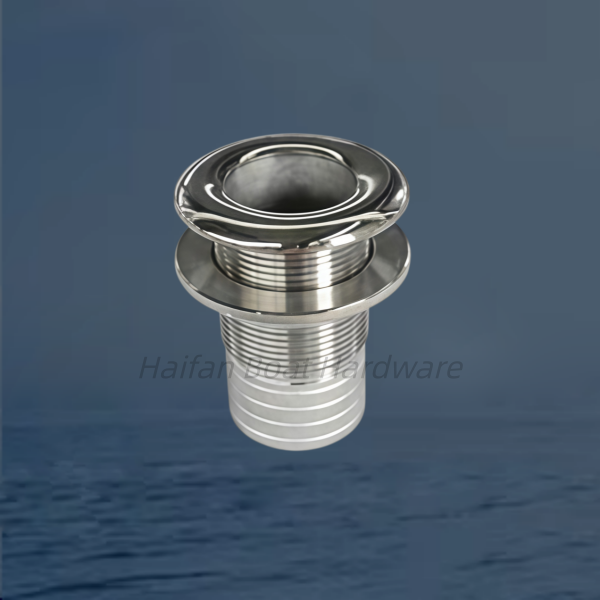 Half Thread Boat Thru Hull Fitting Marine Deck Drain Outlet