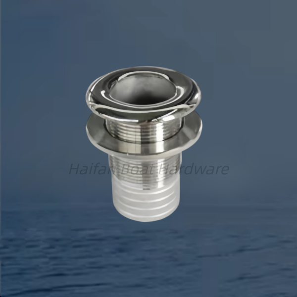Straight Thru-Hull Fitting with a Hose Barb Connection