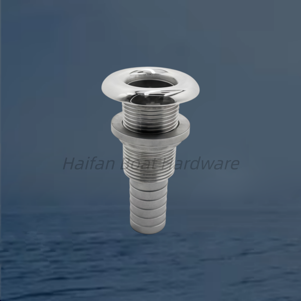 Stainless Steel Thru-Hull Fitting with a Hose Barb