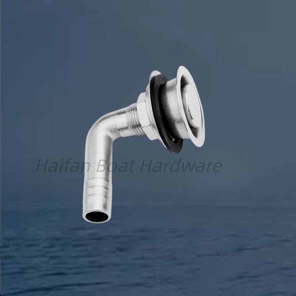 90-Degree Flush Mount Boat Fuel Tank Vent with a Recessed Bowl