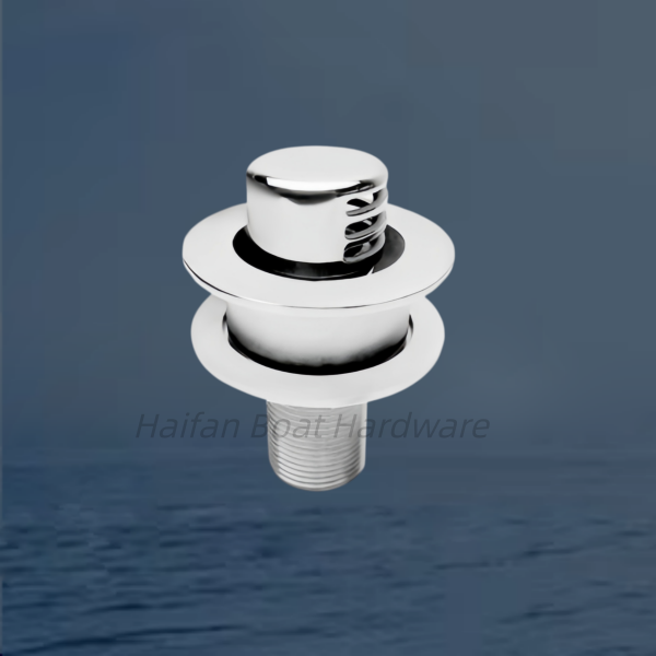 Straight Thru-Hull Marine Fuel Tank Vent with a Bowl
