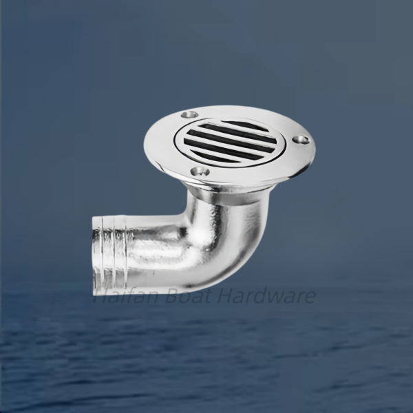 Split-Type 90-Degree Elbow Boat Deck Floor Drain
