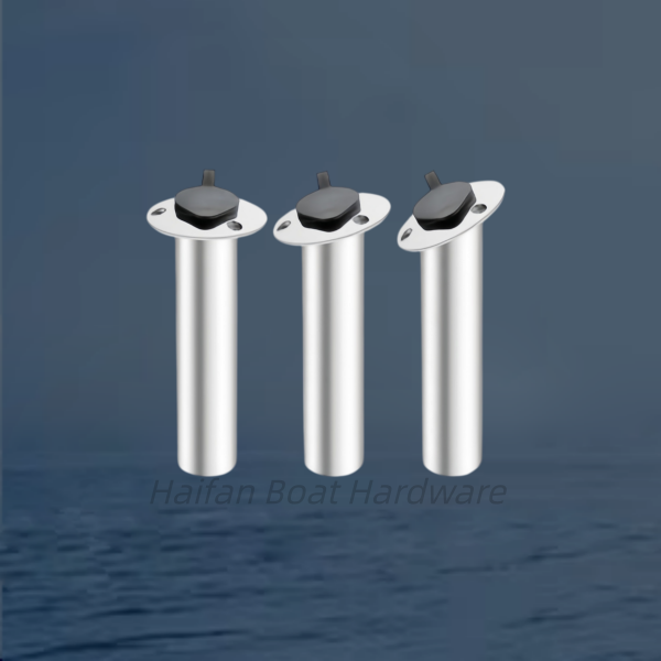 Flush Mount Rod Holders with Rubber Cap