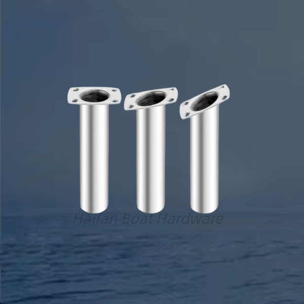 Flush Mount Boat Fishing Rod Holders with Rectangular/Square Top Flange